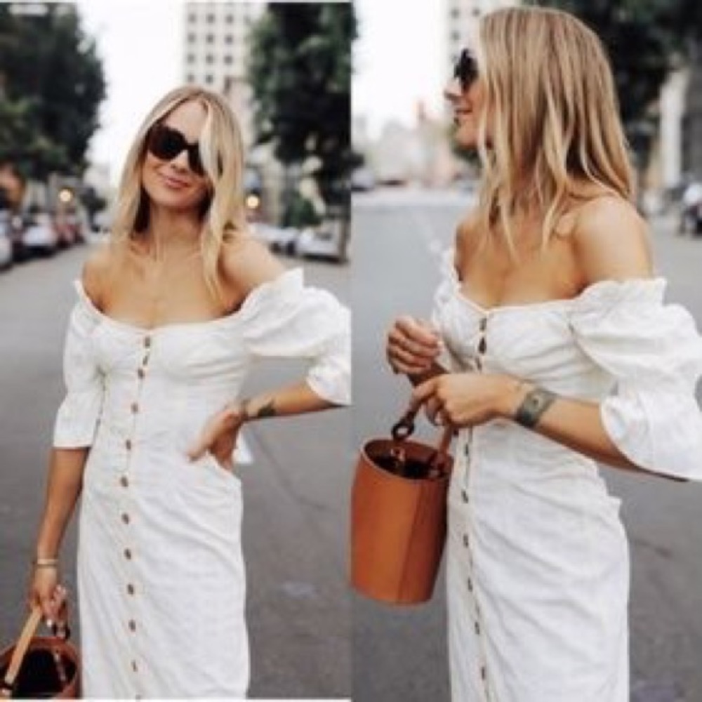 Free people acting cool ruffle dress